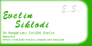 evelin siklodi business card