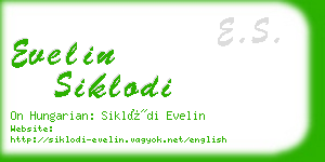 evelin siklodi business card